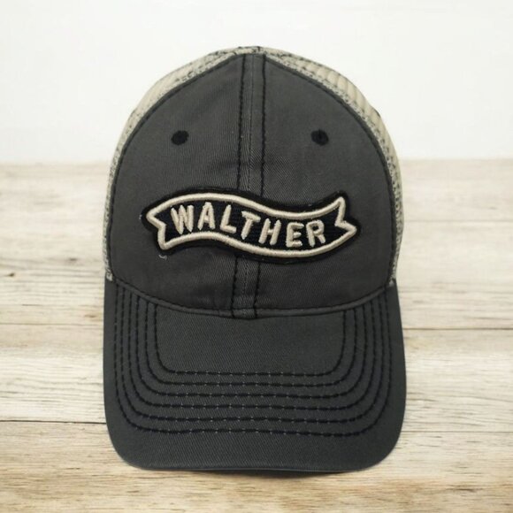 Walther Arms Mesh Snapback Cap Trucker Baseball Embroidered Patch Hat - Picture 1 of 14